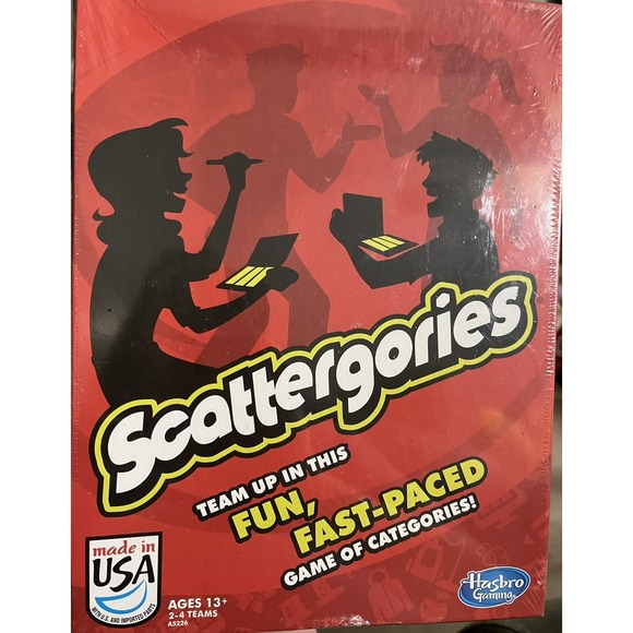 Hasbro Other - Scattergories Game by Hasbro Gaming 2013 NEW In Sealed Shrink Wrap